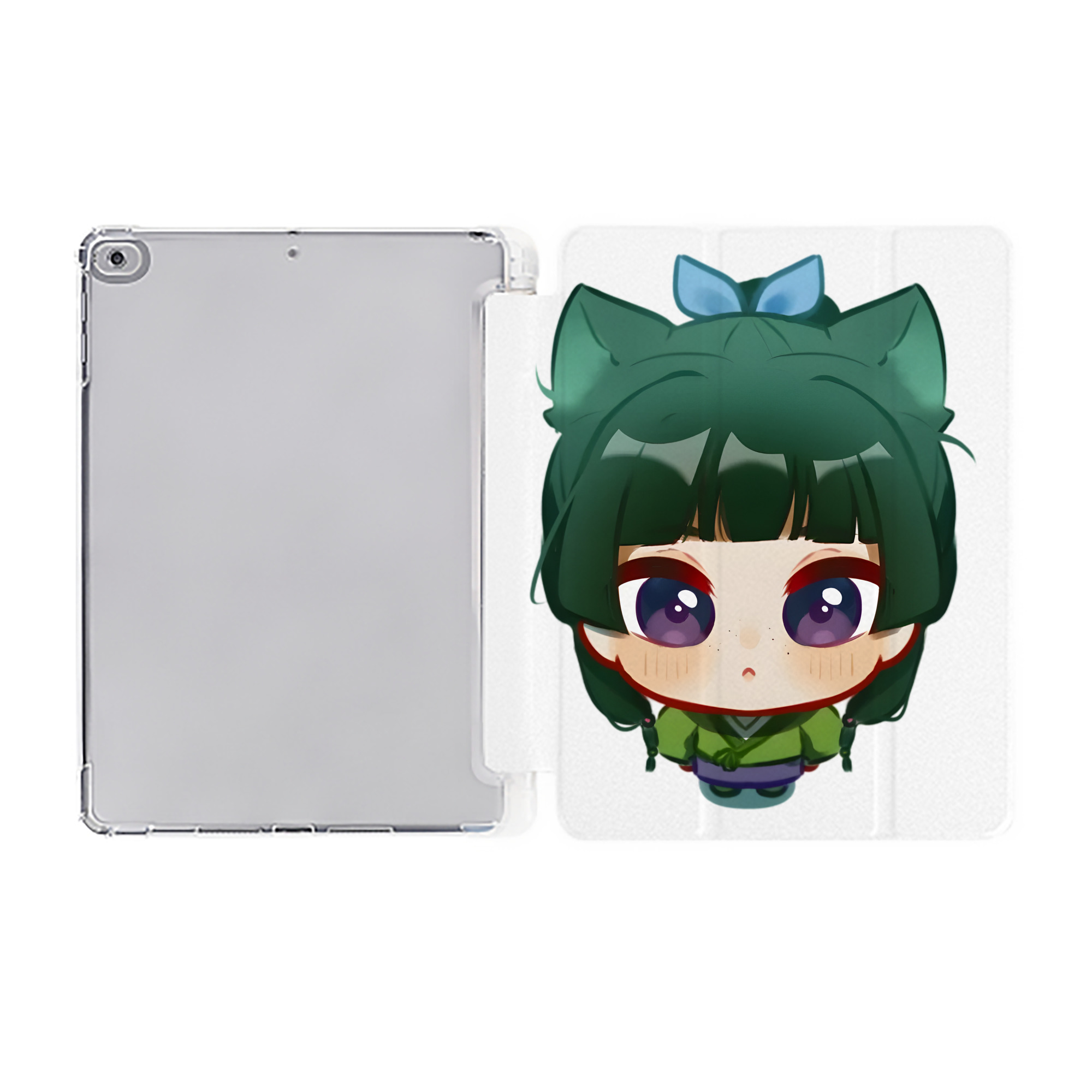 （画像用） 薬屋のひとりごと The Apothecary Diaries IPad ケース ペン収納付き 三つ折りスタンド PUレザー×シリコン 対応機種9.5/10.5/10.9インチ